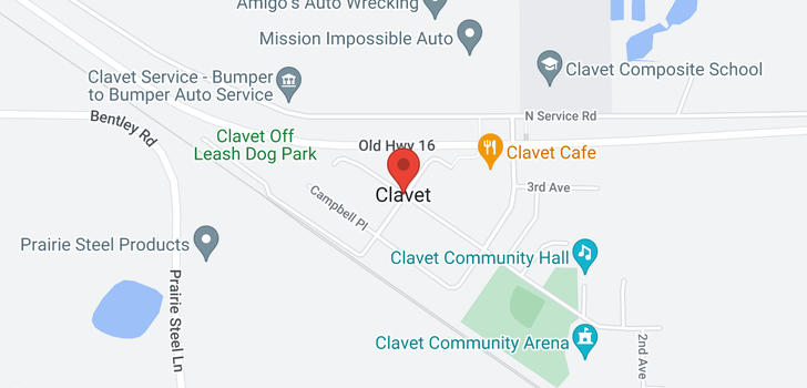 map of Clavet Acreage
